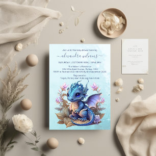 Cartão De Informações Espingarda de fralda de Chá de fraldas de Dragão A