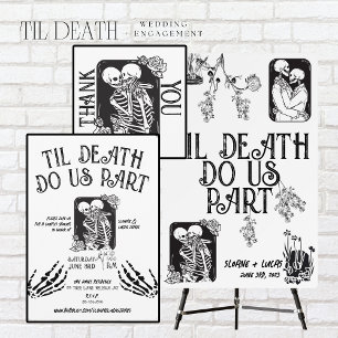 Til Death Nos Parte   Cartão TY Casais   B+W