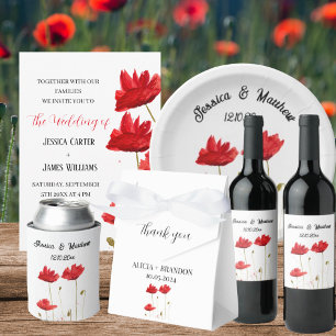 Convites Casamento Elegante Russo de Cores Vermelhos