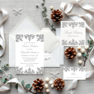 Adesivo Floco de neve prateado Winter Sweet 16