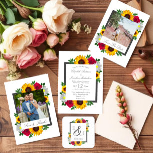 Reserve A Data Girassol Rosa Margarida Floral Casamento