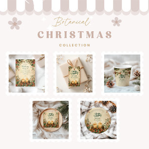 Convites Natal Rustic Candle Pinecone