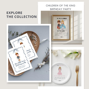 Nosso pequeno Convite de festas da Princesa primei