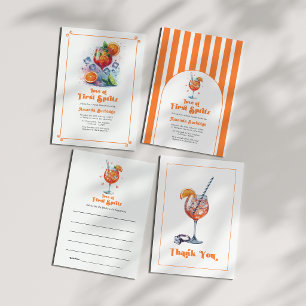 Cartão De Agradecimento Amor à Primeira Taça de Spritz Chá de Panela de No