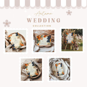 Convites Casamento outono Rustic Vineyard