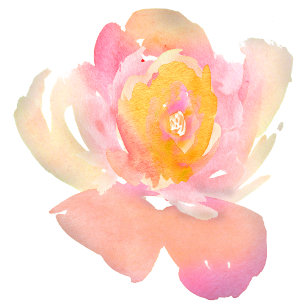 Flyer Flores de cor-de-água rosa do jardim Casamento chi