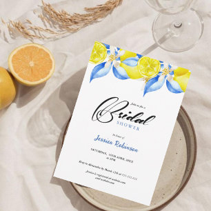 Convite para Chá de panela Floral de Lemon Italian