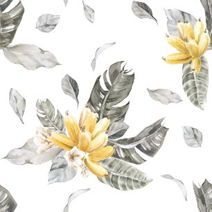 Convites Casamento de Folha Verde Tropical e Amarela