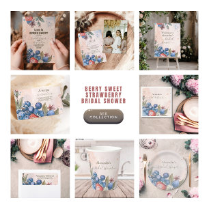 Prato De Papel Chá de panela de Morango Chic Berry Sweet