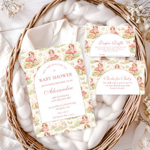 Convites Chá de Bebê da Menina Fada Encantada