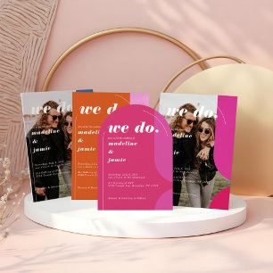 Convites Fazemos Foto De Abstrato Amarelo Cor-De-Rosa Moder