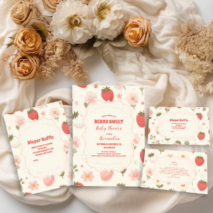 Cartão De Informações Berry Sweet Pink Coquette Books para Bebê