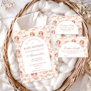 Convites Chá de Bebê Jardim de Fadas Sonhador