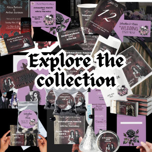 Convites Casamento de Pastel Gótico, sangrento gótico vitor