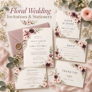 Convite de casamento com estilo e elegância