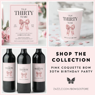 Adesivo Fale 30 para mim Elegante aniversário de 30 anos d