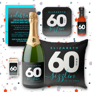 Convites Modern Girly Ice Blue 60 e Sizzlin