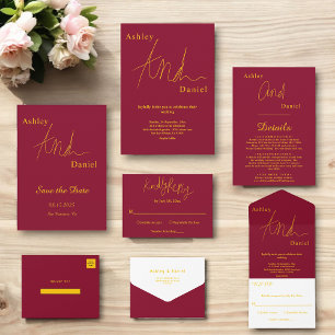 Casamento Simples E Dourado De Luxo