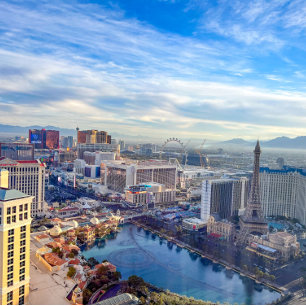 Convite para Casamento Skyline em Las Vegas