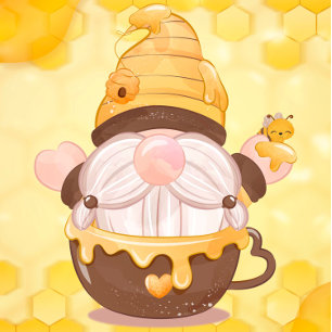 Convites Chá de fraldas dos Gnomos das Abelhas Honeycomb