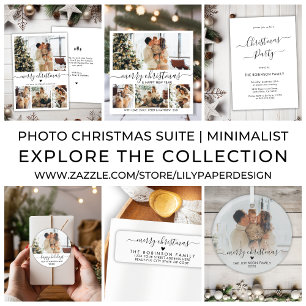 Cartão de Férias Feliz, Script de Foto, Natal