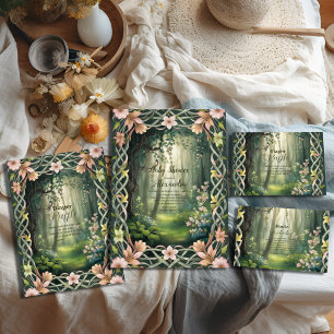 Cartão De Informações Frente de Madeira Whimssland Raffle Diapper