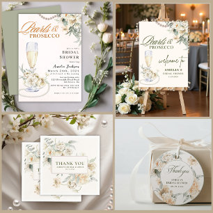 Cartão De Informações Pérolas Elegantes e conselhos sobre Chás de panela