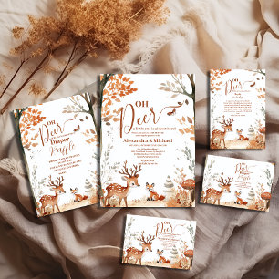 Cartão De Informações Woodland Oh Deer Forest Livros para Bebê