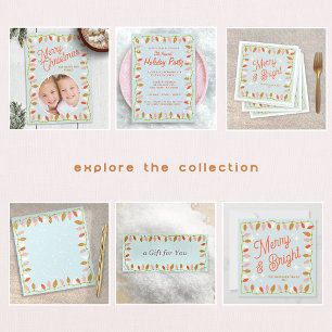 Certificado de Presente para Luzes de Natal Retroa