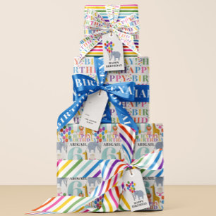 Cartão De Agradecimento Bright Balloons Aniversário Obrigado Nota