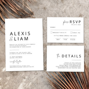 Poster Sinal de câmara de casamento branco e preto editáv