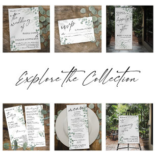 Menu Imagem Contemporânea Simples Elegante