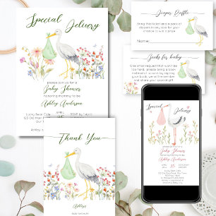 Adesivo Chá de fraldas especial de primavera de cegos de e