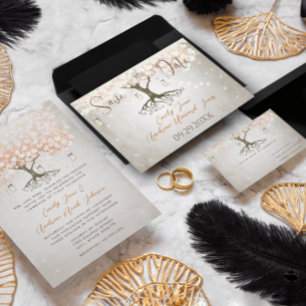 Convites Casamento Rústico de Pessegueiro de Pessegueira de