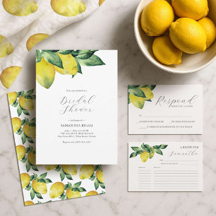 Adesivo Vinhetas De Casamento Obrigado Limões De Aquarela