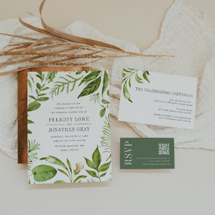 Convites Wild Meadow Wedding After Party Enclosure Card