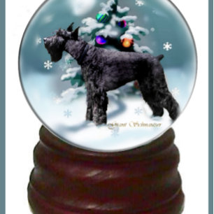 Cartão De Festividades Giant Schnauzer Natal