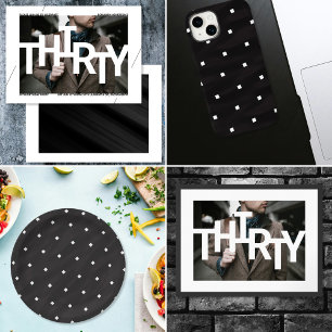 Caneca De Café Foto de aniversário de 30 anos moderno