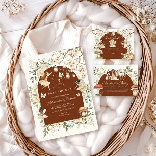 Cartão De Informações Fairies Wildflower Fllower Meadow Baby Registry