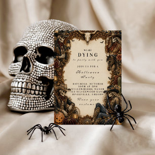 Convites Festa de Halloween Western Vintage