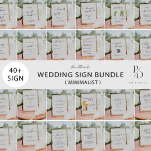 Convites Rastreamento de um marshmallow e Sinal de Bar do P