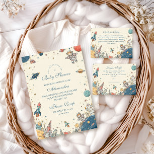 Cartão De Informações Aventura Espacial Exterior Raffle