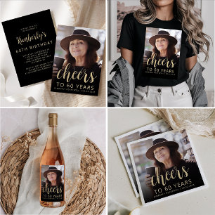 Convites Foto personalizada anima a 60ª Festa de aniversári