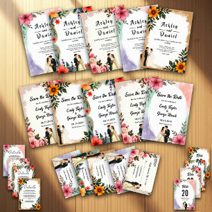 Reserve A Data Casamento Floral de Sunflower Summer
