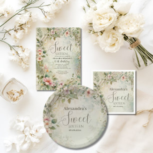 Prato De Papel Pastel Selvagens Romântico 16