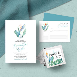 Convites Placas de Receita Imprimíveis Flores de Aquarela