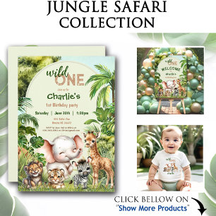 Camiseta Safari Jungle Cute Animal Dois segundos aniversári