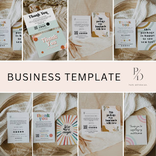 Cartão de Inserção do Pacote para Pequenas Empresa