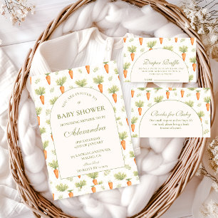 Cartão De Informações Sorteio de Fraldas do Jardim Rústico Pequeno Broto