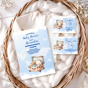 Cartão De Informações World Map Adventure Aguarda Livros para Bebê